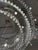 Metal Ochre Light Drizzle Three-Tier Round Chandelier For Sale - Image 7 of 12