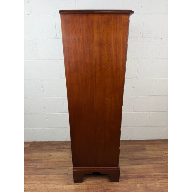 1990s 1990s Henkel Harris Cherry 7 Drawer Lingerie Chest For Sale - Image 5 of 9