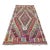 Mid 20th Century Mid 20th Century Vintage Handwoven Turkish Tribal Kilim Area Wool Rug For Sale