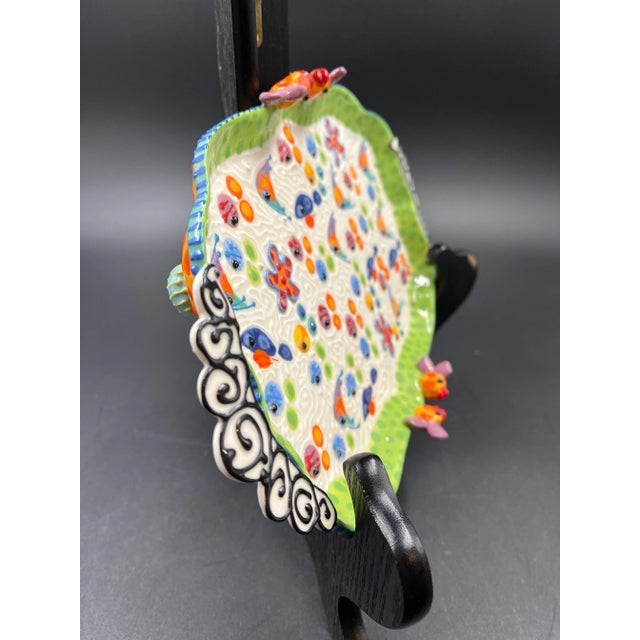 Contemporary Contemporary Handmade Ceramic Tray For Sale - Image 3 of 12