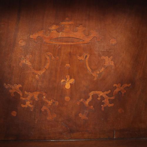 Wood Baroque Kneeler in Maple and Walnut For Sale - Image 7 of 9