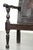 Antique English Oak Wainscot Chair with Wood Carving For Sale - Image 12 of 14