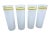 Glass 1970s Vintage Yellow Stripe Frosted Glass Tumblers- a Set of 4 For Sale - Image 7 of 7