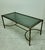 Mid-Century Modern Vintage Bamboo Effect Brass and Glass Coffee Table, 1950s For Sale - Image 3 of 10