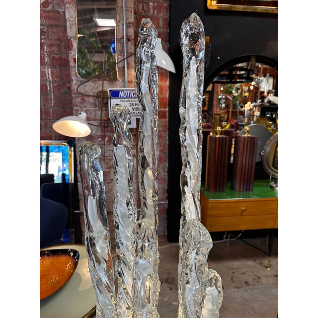 Italian Murano Glass Floor Lamp by Ettore Fantasia Gino Poli for Sothis 1960s For Sale In Los Angeles - Image 6 of 9
