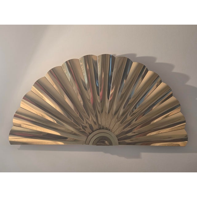 Vintage Curtis Jere Signed Brass Sunrise Wall Sculpture 1989 For Sale - Image 14 of 17