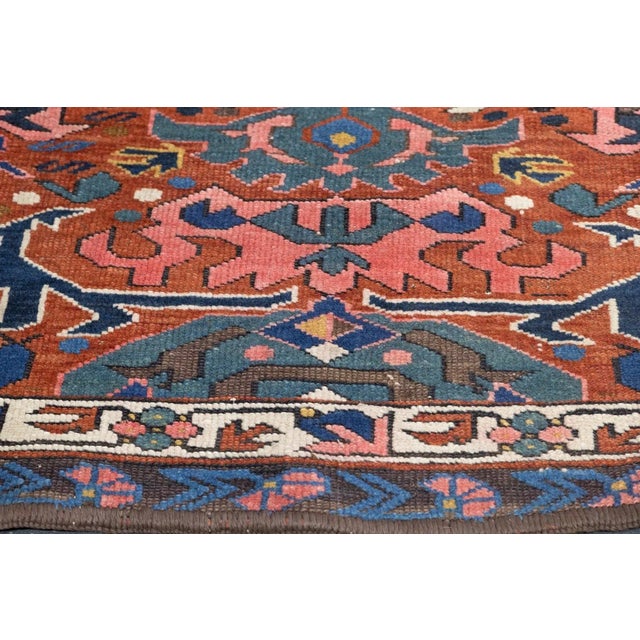 Red Antique Kuba Bijov Rug 3'10'' X 5'3'' For Sale - Image 8 of 11