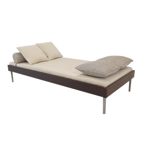Wengé Daybed with Dedar Cushions and Bolster, 1970s
