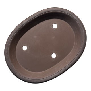 Large Vintage Japanese Oval Bonsai Tray, 1980s For Sale