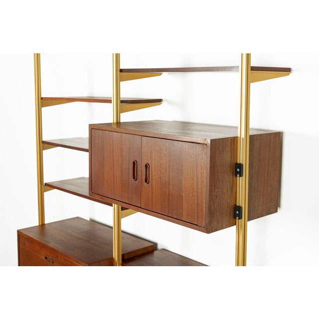 1960s Mid Century Omni Wood Modular Wall Unit Shelving & Bookcase by George Nelson For Sale - Image 5 of 17