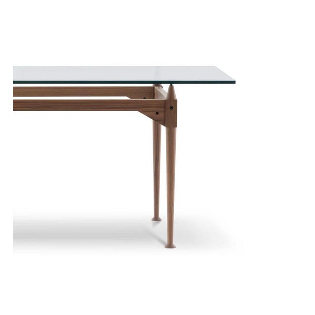 Mid-Century Modern TL3 Table in Glass & Wood by Franco Albini for Cassina For Sale - Image 9 of 16