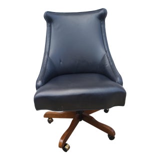 Vintage Century Furniture Co. Swivel Executive Office Chair on Wheels For Sale