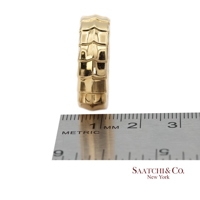 18k (750) Solid Yellow Gold David Yurman Armory Band Ring, Size 10 For Sale - Image 10 of 10