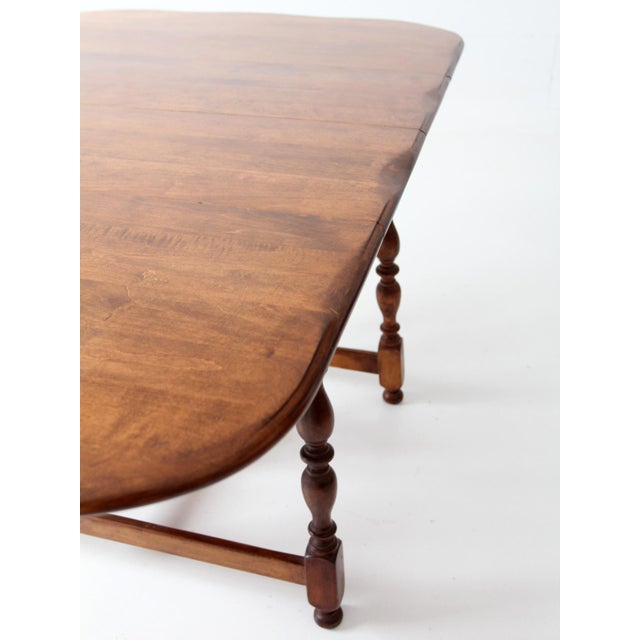 Wood 1940s American Chair Co Drop Leaf Gateleg Dining Table For Sale - Image 7 of 18