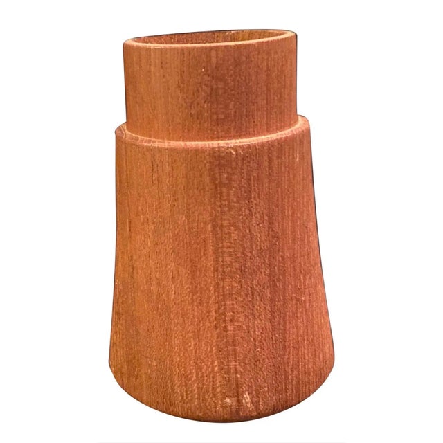 Vintage Dansk International Designs Teak Wood & Brass Candle Holder By Jens Quistgaard Midcentury Danish modern teak and...