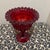 Mid-Century Modern Mid-Century Modern Viking Style Glass Ruby Compote For Sale - Image 3 of 6