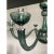 Contemporary Murano Style Glass Chandelier in Light Green Italian Art Glass by Simoeng For Sale - Image 3 of 8
