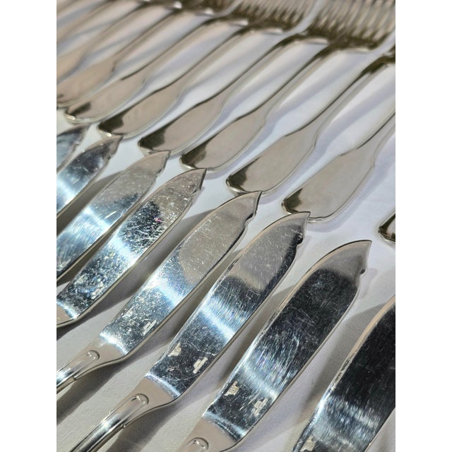 Mid-Century Versailles Flatware in Silver-Plated Metal from Christofle, 1950s, Set of 87 For Sale - Image 17 of 18