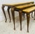 Nesting Tables in Onyx and Brass, Set of 3 For Sale - Image 6 of 8