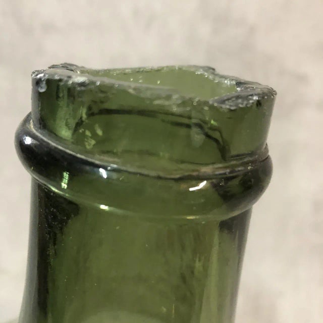 Antique Blown Glass Demijohn For Sale - Image 5 of 10