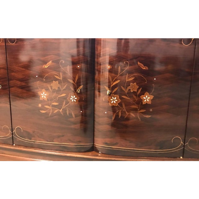 French Art Deco Four Door Buffet in the Style of Jules Leleu For Sale - Image 10 of 11