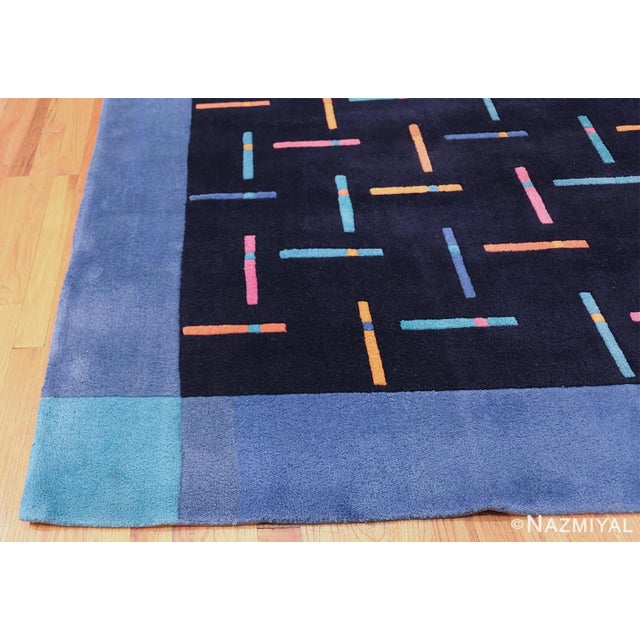 Nazmiyal Collection Vintage Swedish Modernist Rug by Ingrid Dessau for Kinnasand For Sale In New York - Image 6 of 7