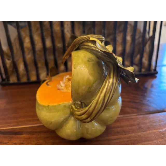 Beautiful Katherine Houston Porcelain Melon Sculpture For Sale - Image 10 of 16