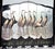 Art Deco Style Six-Panel Silver Leaf Crane Screen, Hong Kong, Circa 1980 For Sale - Image 11 of 18