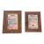 Pair of Abstract Mini Paintings Framed For Sale