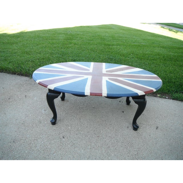 Union Jack Coffee Table : Union Jack Coffee Table using Annie Sloan Paints | Coffee ... - Table lamp made with old wire.