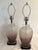 Pair of Mid Century Modern Frosted Purple Glass and Lucite Lamps. For Sale - Image 10 of 10
