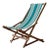 Vintage American Deck Chair For Sale