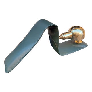 Model LP01 Armchair Lamp in Dark Green, Polished Brass with Power Bank Charging by Luigi Caccia Dominioni for B&B Italia, 1990s For Sale