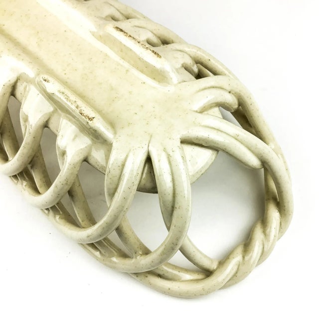 Ceramic Twisted Knotted Bread Server For Sale - Image 12 of 13