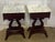 Antique American Empire Style Mahogany Lyre Parlor Tables With Distinct Italian Marble Tops - A Pair For Sale - Image 6 of 10