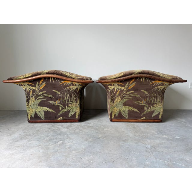 Wood Pair of Mid-Century Scandinavian Tropical Lounge Chairs by Skandia International/Sold For Sale - Image 7 of 17