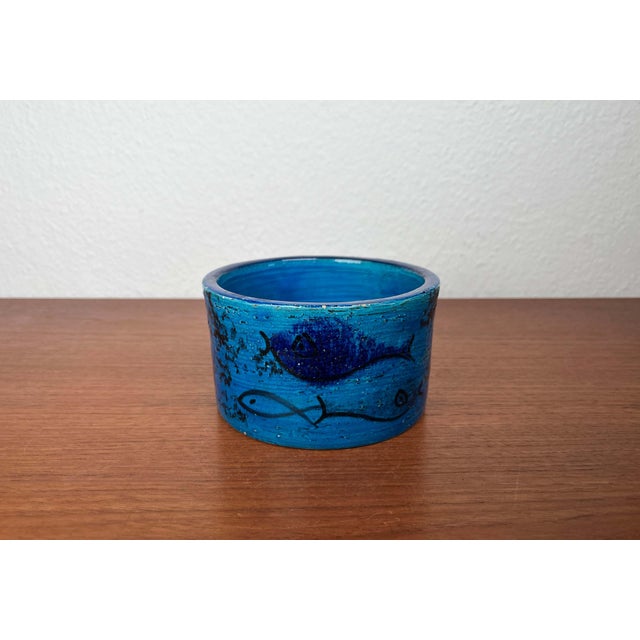 Mid-Century Modern Pesce Fish Studio Pottery Bowl by Aldo Londi for Bitossi, Italy, 1960s For Sale - Image 13 of 17
