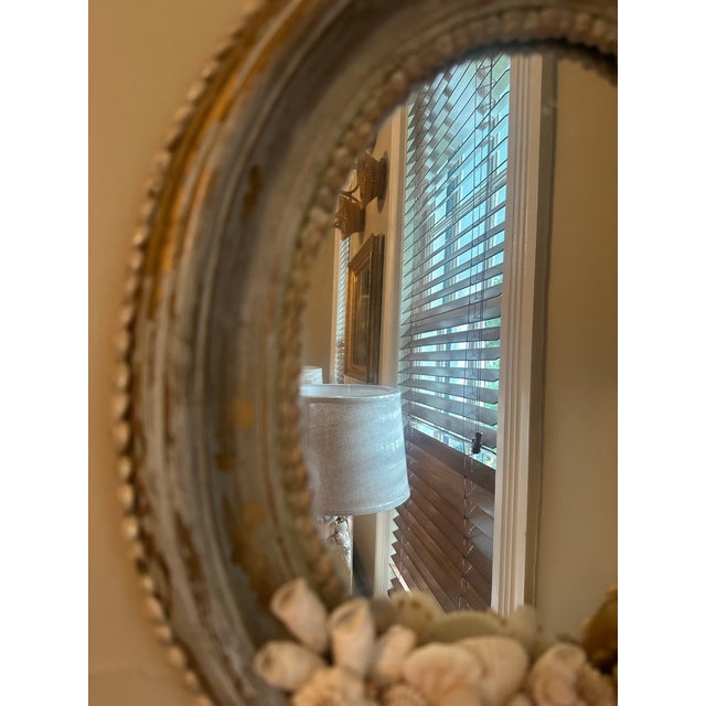 Vintage Shell Art Mirror For Sale - Image 9 of 10
