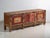Antique painted sideboard in pine wood, chinese provincial furniture with painted panels originating from shanxi and dated...