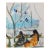Early 20th Century Women Watching Tahitian Harbor Watercolor Painting For Sale