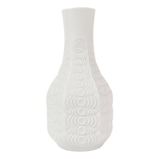 Op Art Biscuit Vase by Seltmann Weiden, Germany, 1960s For Sale
