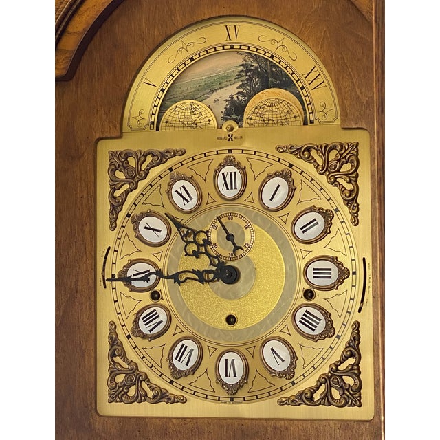 1980s Howard Miller Four Chime Grandfather Clock Chairish