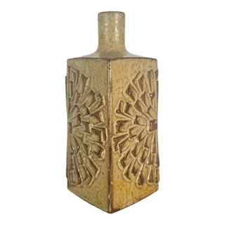 1960s Otagiri Omc Japanese Sunburst Stoneware Bud Vase For Sale