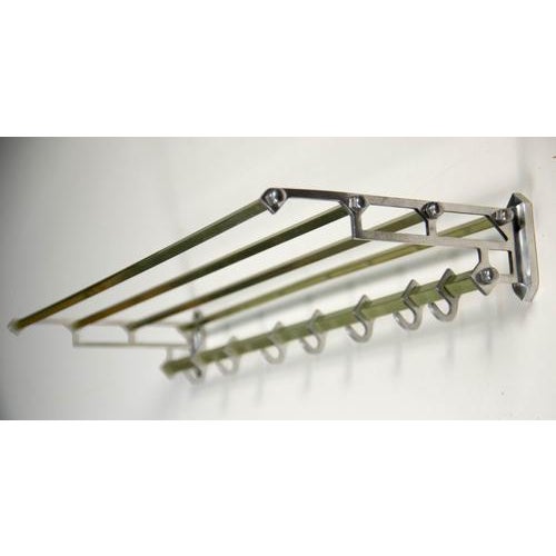 Metal Art Deco Wall Coat Hanger, 1920s For Sale - Image 7 of 12