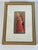 Vintage Chromolithograph of a Rafaelite Angel in Renaissance Red gold robe.