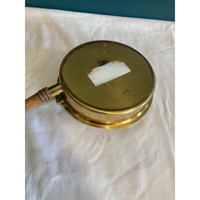 Brass Mid 20th Century Brass and Wood Crumb Butler For Sale - Image 8 of 8