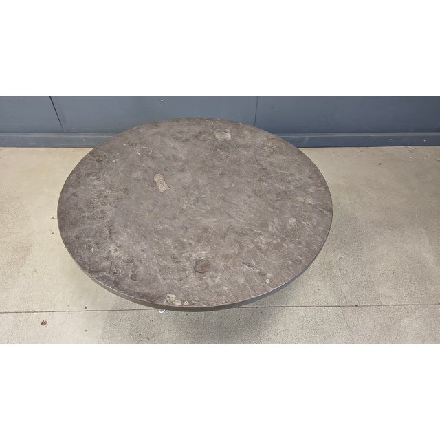 Gray Slate Coffee Table from Walter Knoll, 1960s For Sale - Image 8 of 11