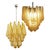 1990s Italian Amber Crystal Chandeliers, Murano, Set of 2 For Sale - Image 5 of 18