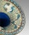 Blue Chinese Jingfa Blue & Gold 'Dragon Back' Cloisonne Beaker Form Vases With Auspicious Cranes & Lotus - A Pair on Wood Stands For Sale - Image 8 of 12