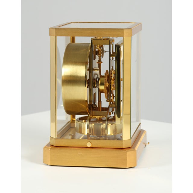 Gold Atmos Clock with Box and Documents by Jaeger Lecoultre, 1963 For Sale - Image 8 of 18